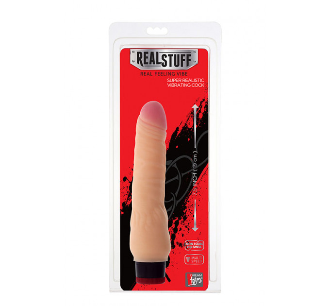 Вибромассажер REALISTX 8INCH VIBRATOR, FLESH