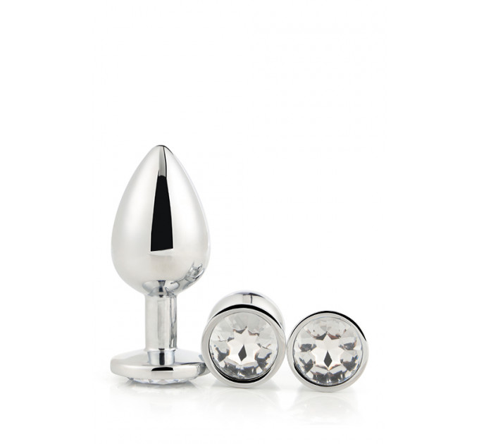 Набор анальных пробок Dream Toys GLEAMING LOVE SILVER PLUG SET