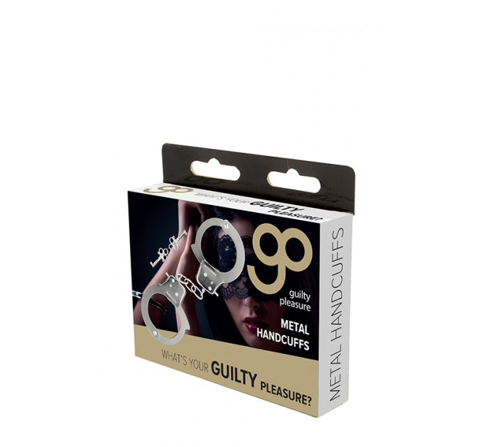 Металлические наручники Guilty Pleasures Metal Handcuffs, серебристый