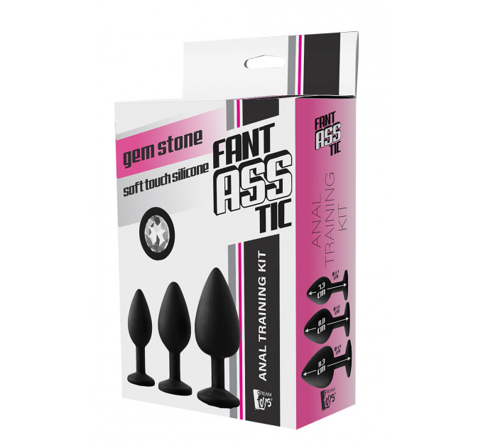 Набор анальных пробок Dream Toys Fantasstic White Stone