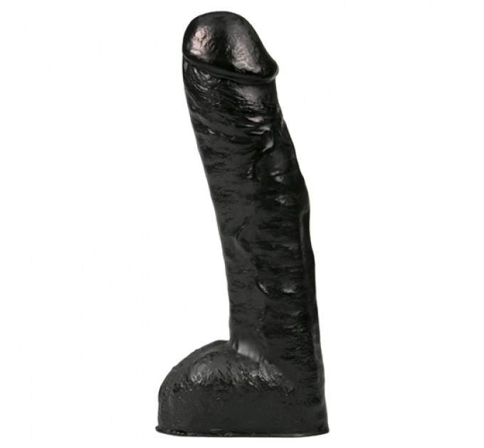 Большой фаллоимитатор All Black AB34 реалистичный черный, 29 см