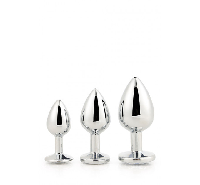 Набор анальных пробок Dream Toys GLEAMING LOVE SILVER PLUG SET