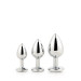 Набор анальных пробок Dream Toys GLEAMING LOVE SILVER PLUG SET