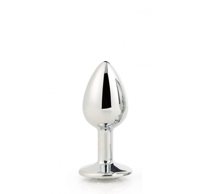 DT21785 Анальная пробка с камнем GLEAMING LOVE SILVER PLUG SMALL