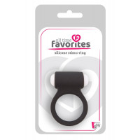Ерекційне кільце LIT-UP SILICONE STIMU RING 3, BLACK