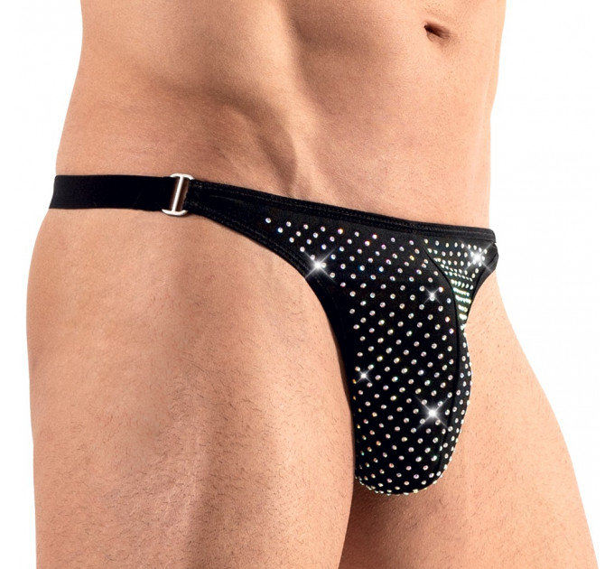 Чоловічі стрінги зі стразами Sven Joy Ment Men's String, чорний, L