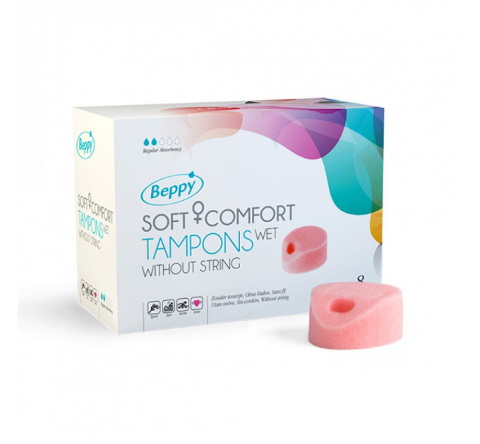 Безнитиевые тампоны для секса и спорта BEPPY - WET TAMPONS, 8 шт