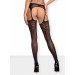 Чулки с поясом Garter stockings S314 czarny S/M/L Obsessive