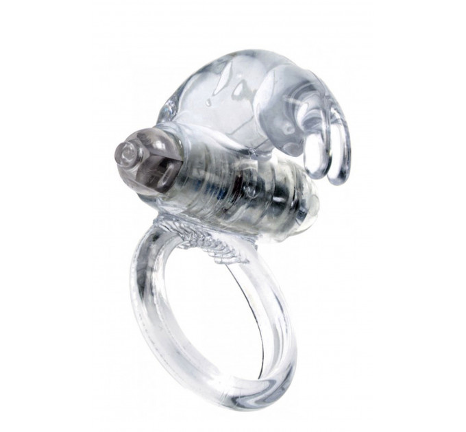 Ерекційне кільце з вібрацією Rabbit Vibro CockRing Clear