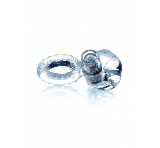 Ерекційне кільце з вібрацією Rabbit Vibro CockRing Clear