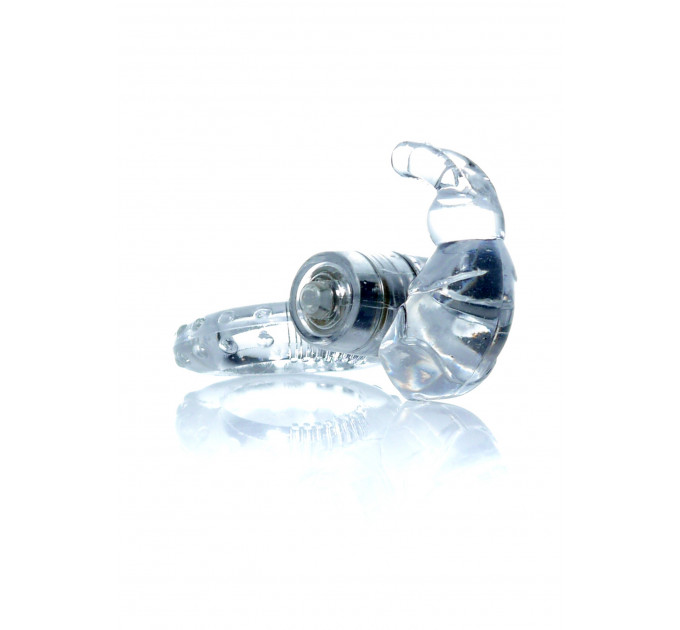 Ерекційне кільце з вібрацією Rabbit Vibro CockRing Clear