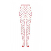 Еротичні колготи у велику сітку Obsessive S812 tights red XL/XXL