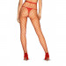 Эротические колготы в крупную сетку Obsessive S812 tights red XL/XXL