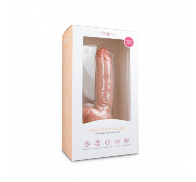 Фаллоимитатор EasyToys Realistic Dildo - 22,5cm БЕЖЕВЫЙ