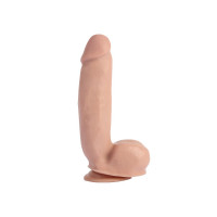Фаллоимитатор реалистичный Chisa T-skin ReaL Sensualism на присоске, бежевый, 21.5 х 4.5 см