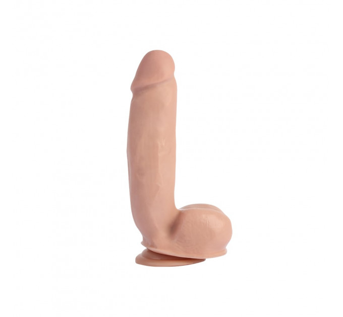 Фаллоимитатор реалистичный на присоске Chisa Sensualism бежевый, 21.5 х 4.5 см