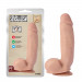 Фаллоимитатор реалистичный на присоске Chisa Sensualism бежевый, 21.5 х 4.5 см