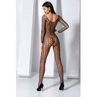 Комбинезон крупная сетка с открытым доступом Passion BS068 black