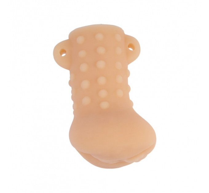 Мастурбатор вагина Chisa T-skin MILF STROKE-HER с петлями под пальцы, бежевый