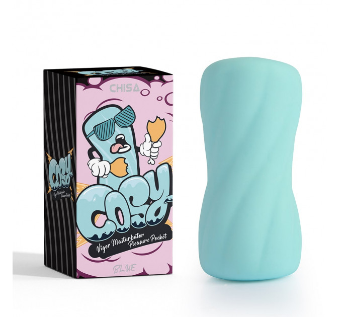 Мастурбатор яйцо Chisa COSY Vigor ( плотный) Blue 10.7 х 5 см