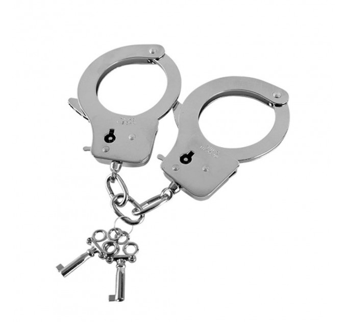 Металлические наручники Guilty Pleasures Metal Handcuffs, серебристый