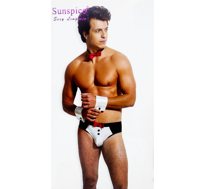 Чоловічий ігровий костюм офіціанта 3 предмети Sunspice S/M