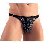 Чоловічі стрінги зі стразами Sven Joy Ment Men's String, чорний, L