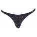 Чоловічі стрінги зі стразами Sven Joy Ment Men's String, чорний, L