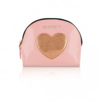 Набір у сумочці вібратор-помадка, пір'їнка та маска Rianne S Essentials Kit d'Amour Roze/Goud