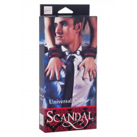 Наручники на липучках Scandal CalExotics, червоно-чорні