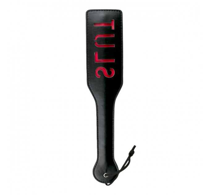 Паддл с надписью Slut от Easy Toys, черный с красным, 33 см