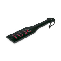 Паддл із написом Slut від Easy Toys, чорний з червоним, 33 см