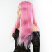 Парик длинный волнистый с челкой Fetish Hair розовый, 60 см