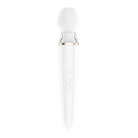 Смарт масажер-мікрофон Satisfyer Double Wand-er Connect App білий