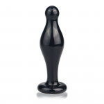 Стеклянная Анальна пробка 4,5" Glass Romance Black