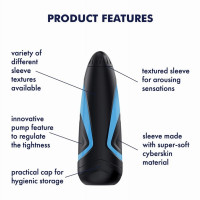 Мастурбатор з інноваційним регулятором тиску Satisfyer Men One