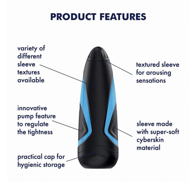 Мастурбатор с инновационным регулятором давления Satisfyer Men One