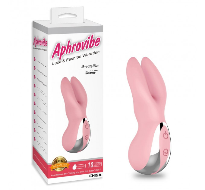 Вибратор для клитора в виде кролика Chisa Aphrovibe Dreamlike Rabbit, розовый
