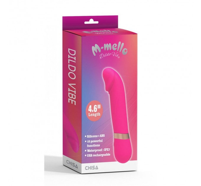 Вибратор-мини с изогнутой головкой Chisa M-Mello Dildo Vibe, розовый