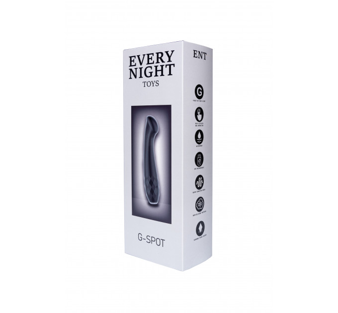 Вібратор із яскраво вираженою головкою Every Night Toys для точки G, чорний