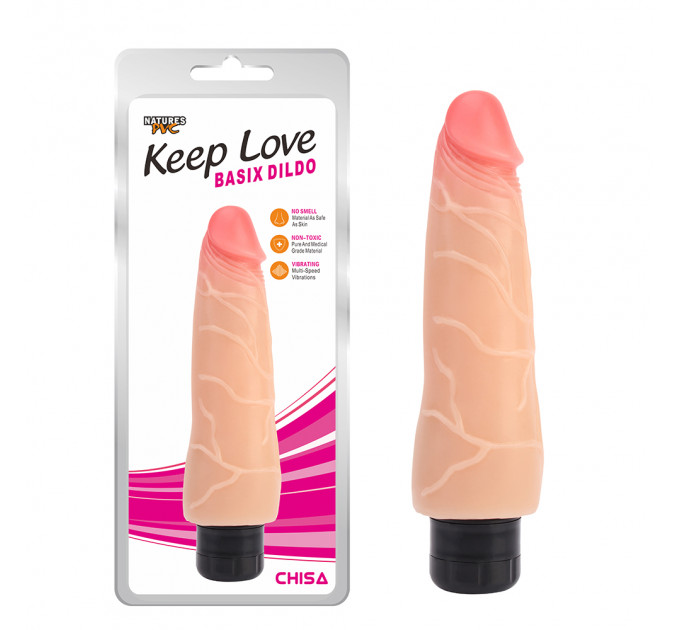 Вибратор реалистичный мультискоростной Сhisa Keep Love Basix Dildo большого размера