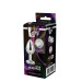 DT21786 Анальная пробка с камнем GLEAMING LOVE SILVER PLUG MEDIUM
