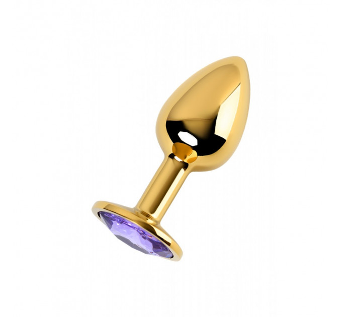 Анальна пробка Loveshop Gold Metal violet, m