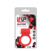 Ерекційне віброкільце LIT-UP SILICONE STIMU RING 3, RED