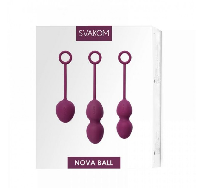 Набор вагинальных шариков Nova Ball — Svakom, фиолетовые