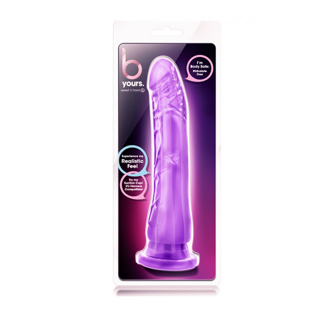 Гелевий фалоімітатор B YOURS SWEET N HARD 6 PURPLE