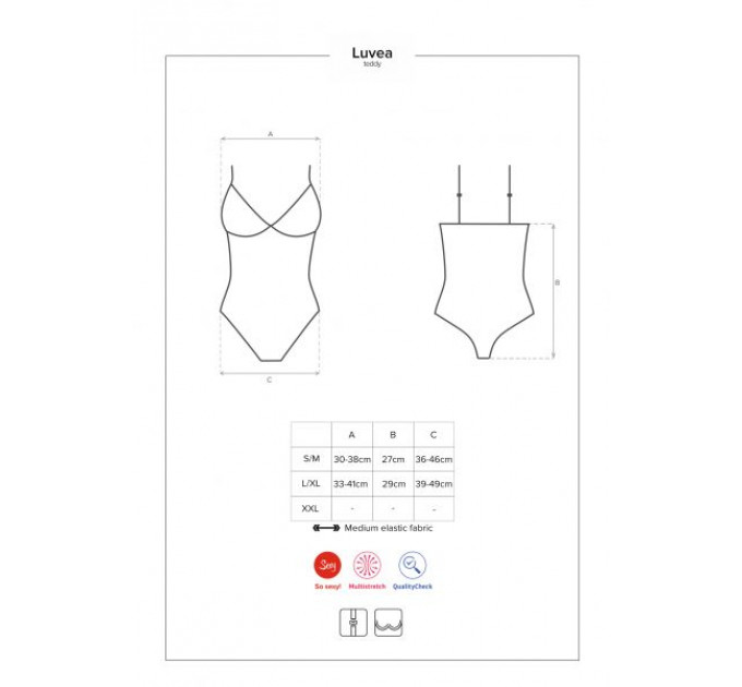 Боди Obsessive Luvae teddy S/M