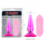 Анальная пробка с вибрацией и пультом Chisa-Nicole's Vibrating Anal Pleaser-Pink