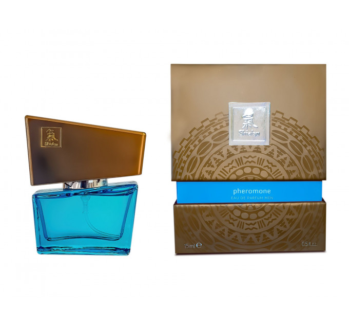 Духи з феромонами чоловічі SHIATSU Pheromone Fragrance men lightblue 15 ml