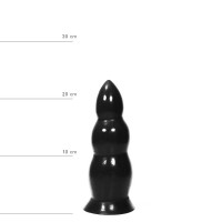Ділдо для анальної стимуляції All Black AB37 чорний, 23 см